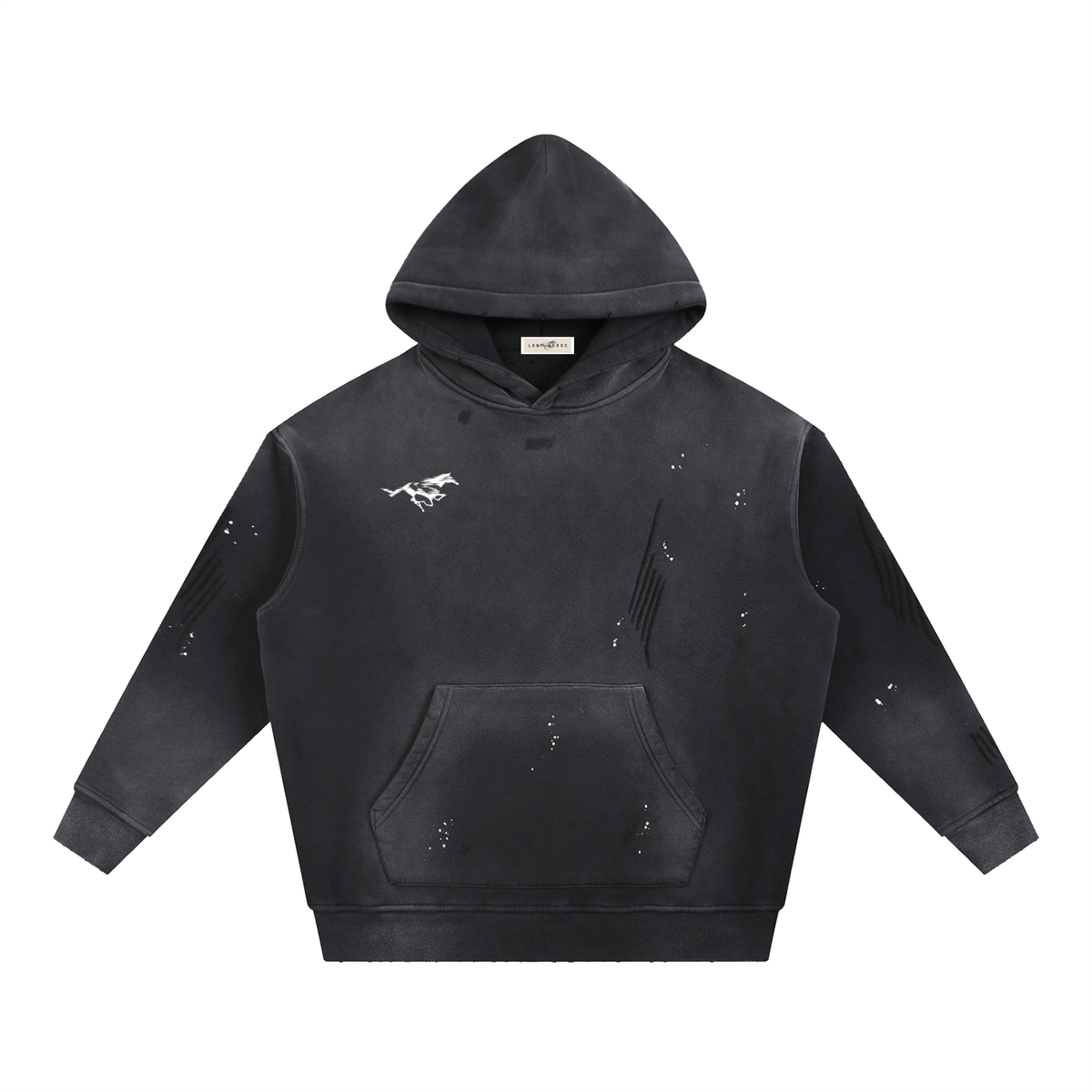"Ain't no Show Pony" Vintage Frayed Fleece Hoodie