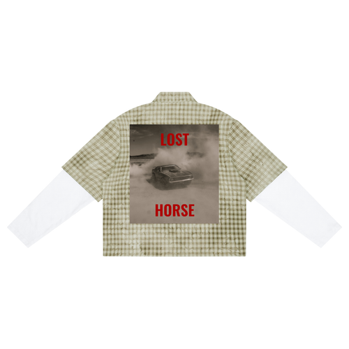 LOST HORSE Vintage Wash Plaid Short Sleeve Shirt