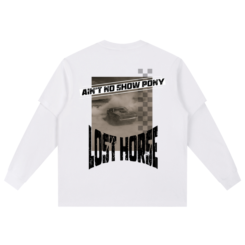 "LOST" Long Sleeve Oversized Tee