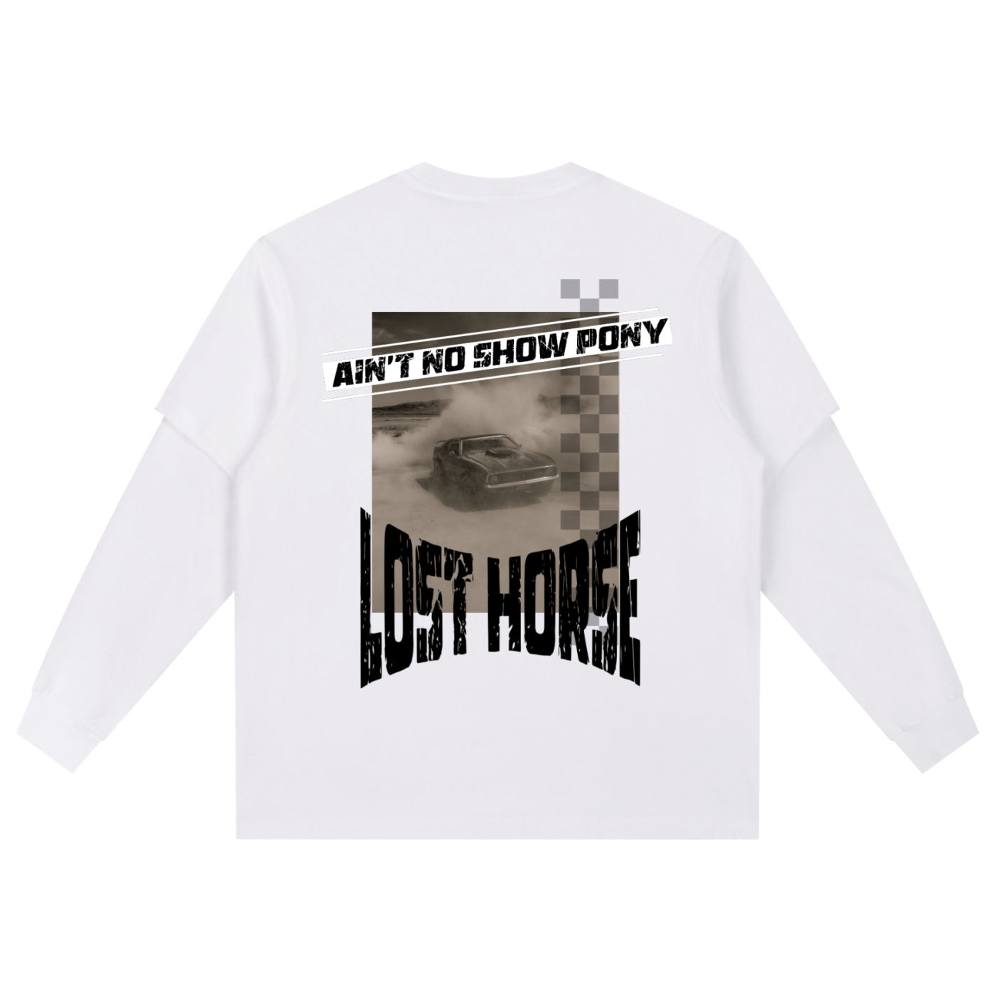 "LOST" Long Sleeve Oversized Tee