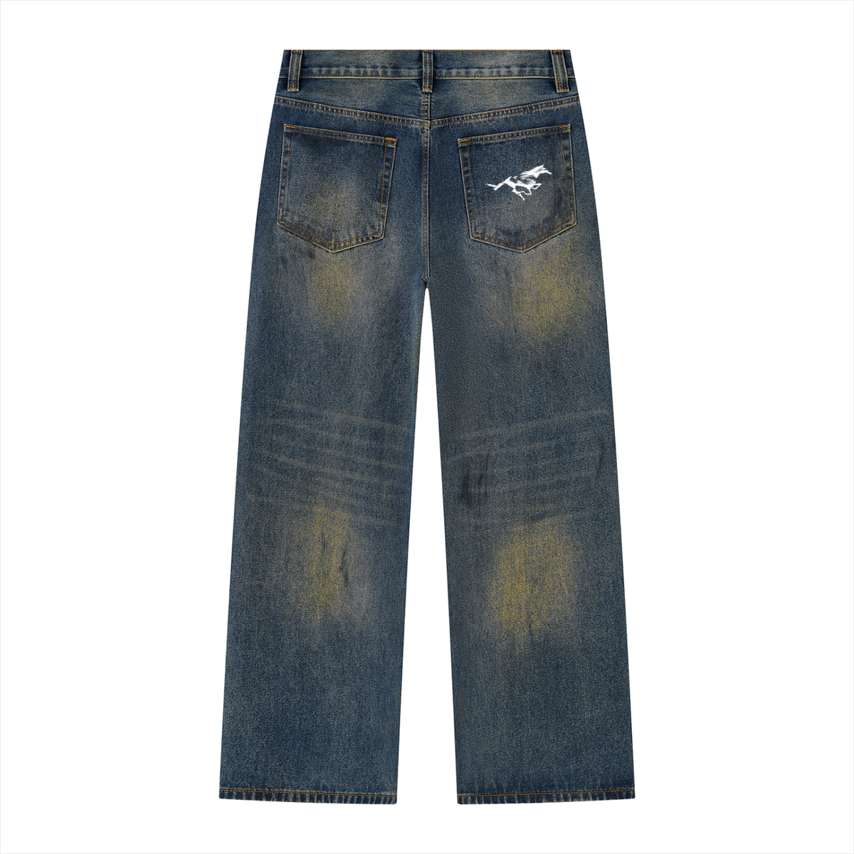 Heavyweight Mechanic's Wide Leg Denim Jean