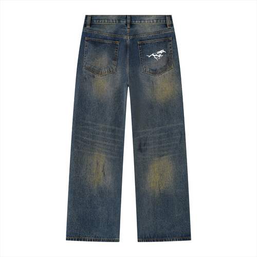Heavyweight Mechanic's Wide Leg Denim Jean
