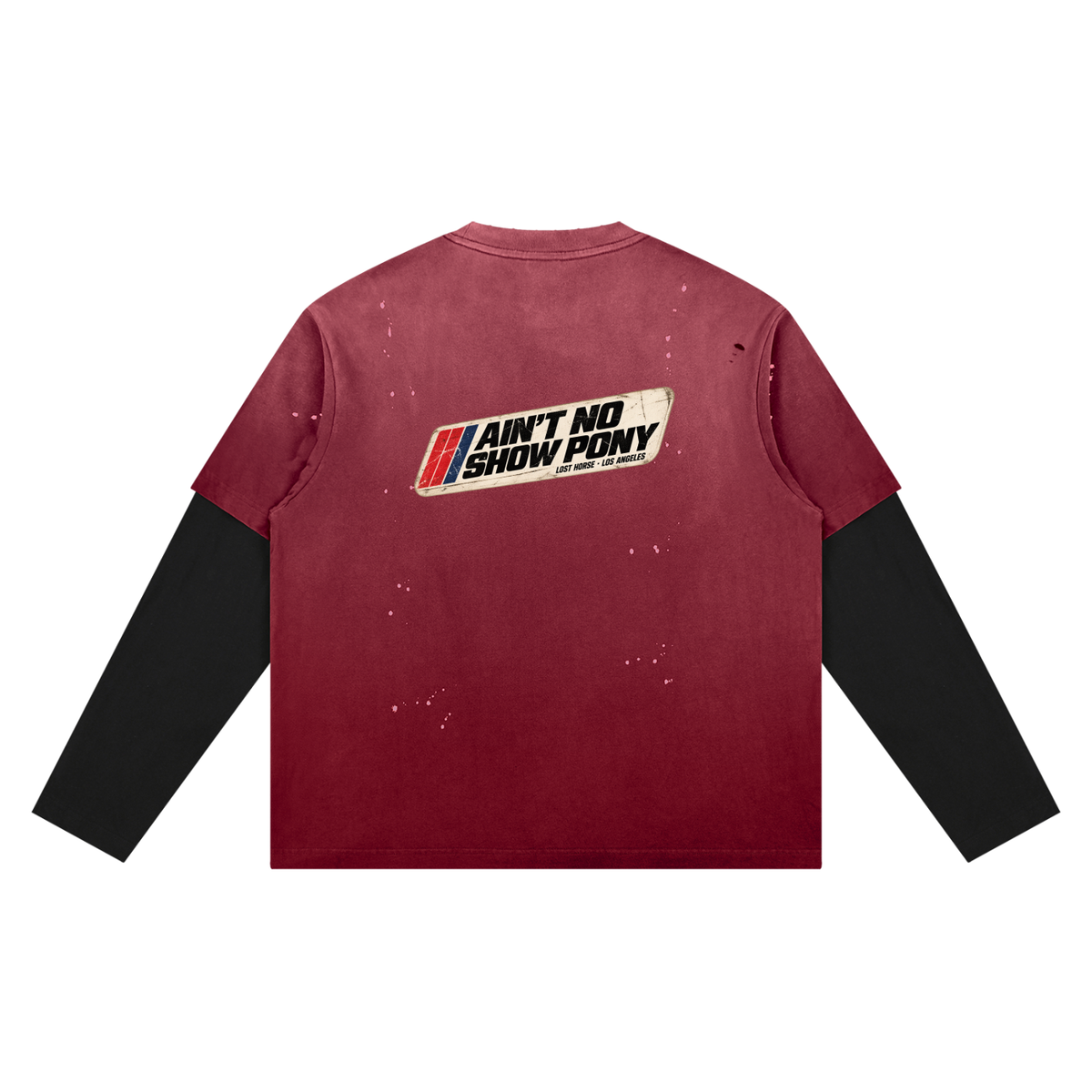 "Ain't No Show Pony" Distressed Layer T-Shirt