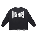 "LOST" Raw Edge Cotton T-Shirt