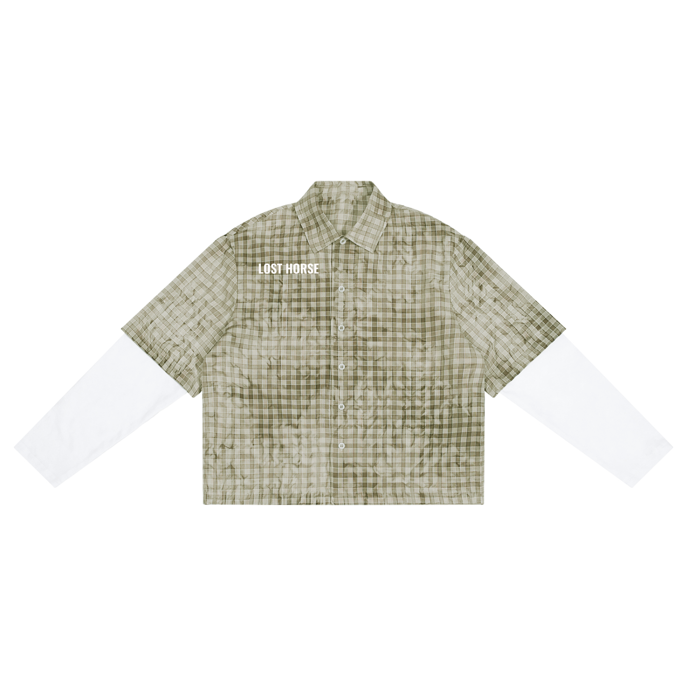 "Ain't No Show Pony" - Vintage Wash Plaid Short Sleeve Button Shirt