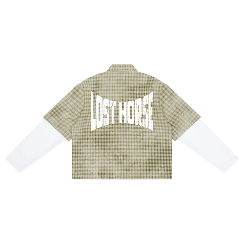 "Ain't No Show Pony" - Vintage Wash Plaid Short Sleeve Button Shirt