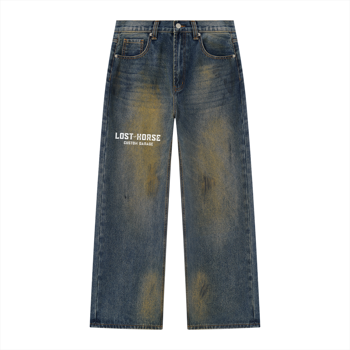 Heavyweight Mechanic's Wide Leg Denim Jean