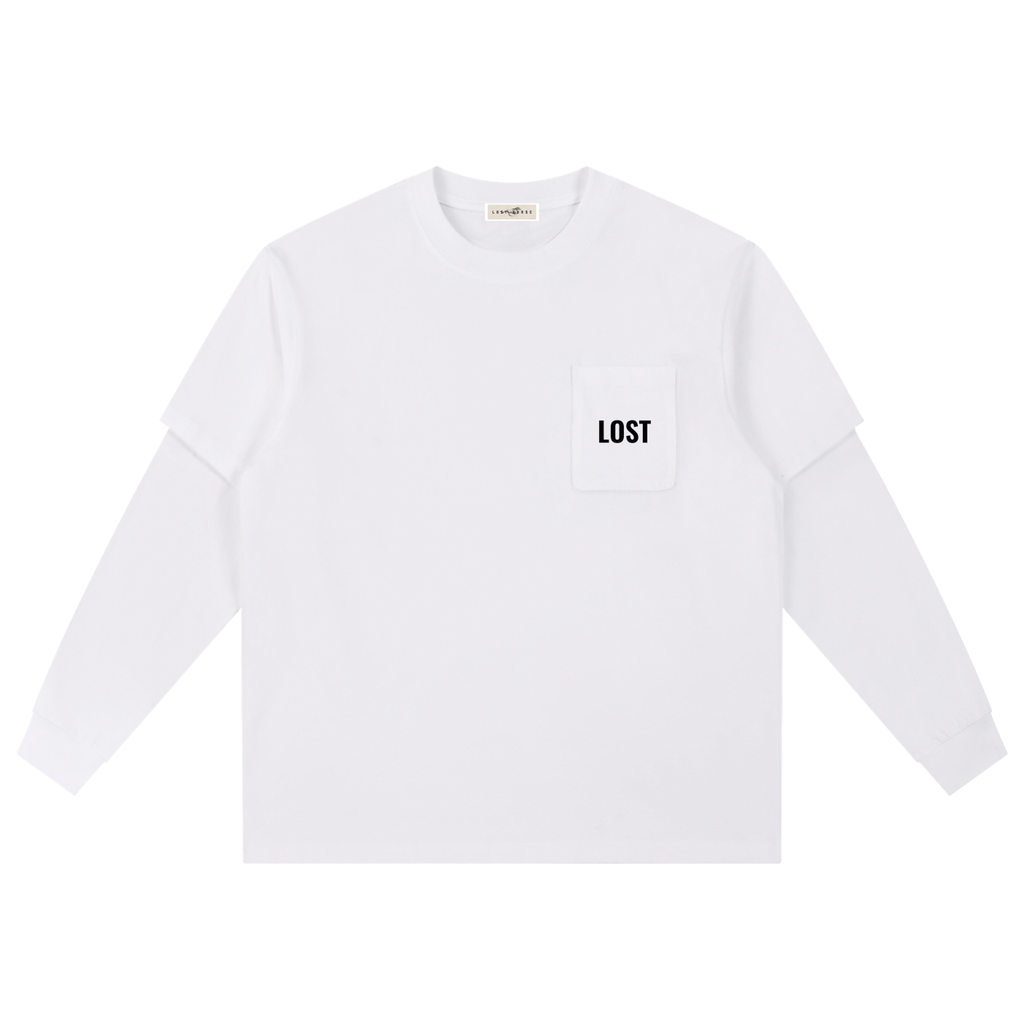 "LOST" Long Sleeve Oversized Tee