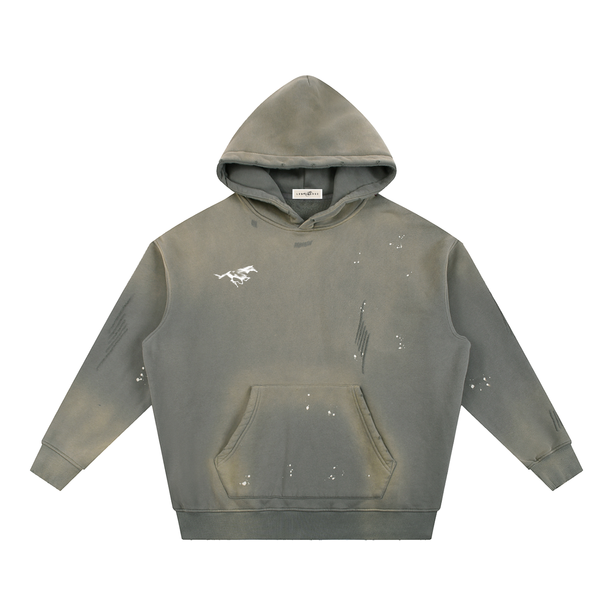 "Ain't no Show Pony" Vintage Frayed Fleece Hoodie