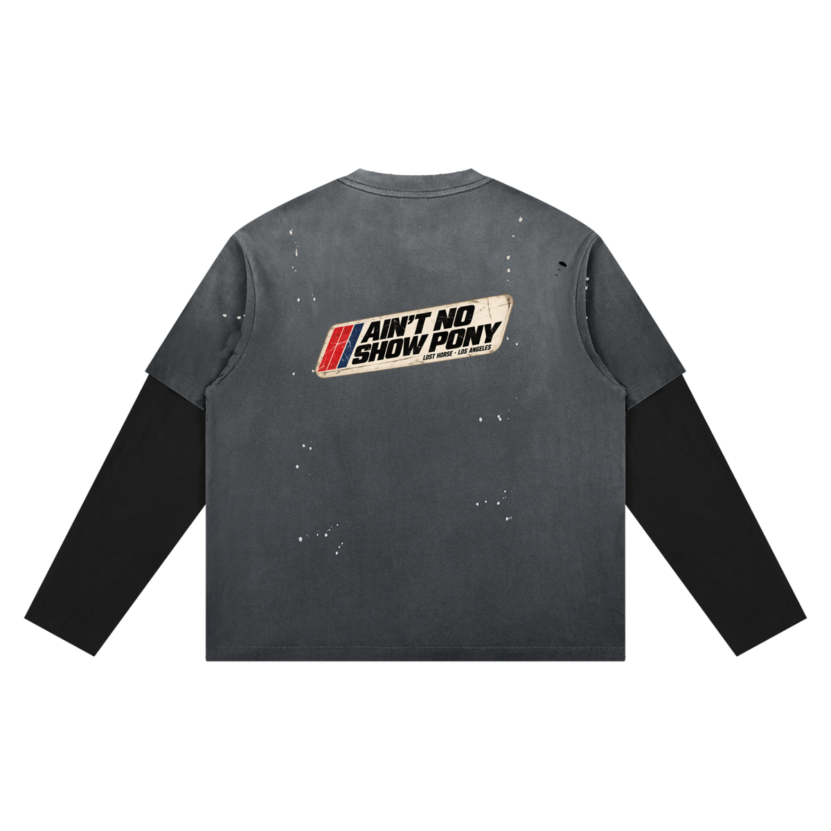"Ain't No Show Pony" Distressed Layer T-Shirt