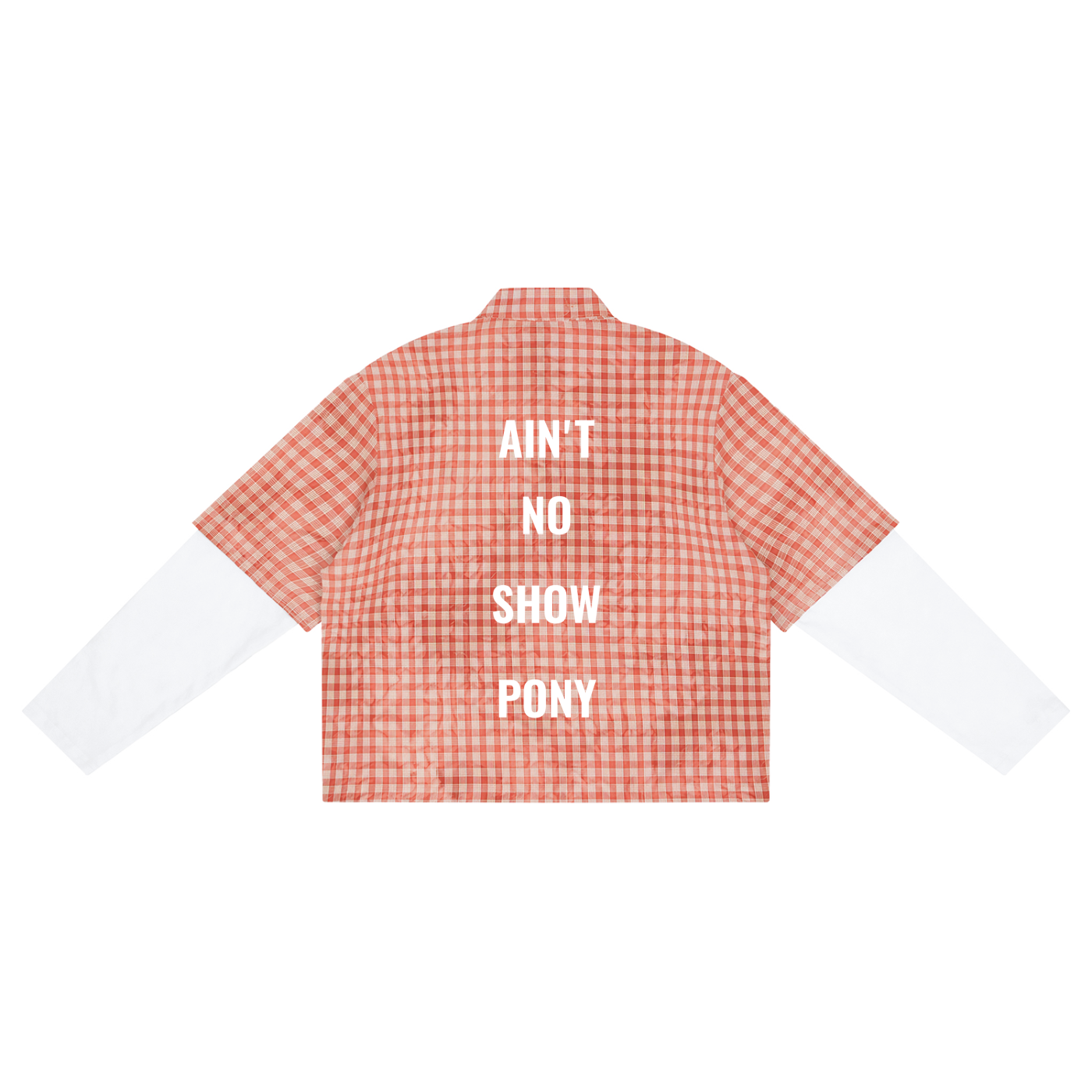 "Ain't No Show Pony" - Vintage Wash Plaid Short Sleeve Button Shirt